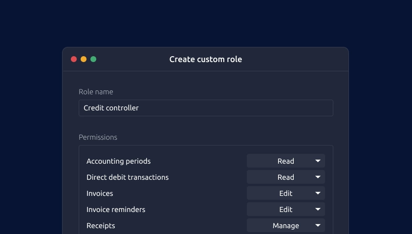 Create custom roles on CareHQ
